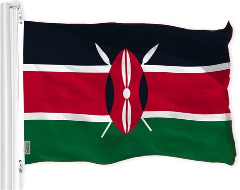 G128 Kenya Kenyan Flag | 3x5 Ft | LiteWeave Pro India | Ubuy