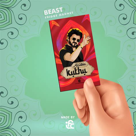 Beast Thalapathy Vijay Stickers | Indian Freebies & Collectibles