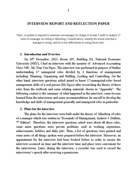 Informational Interview Paper Example 的图像结果