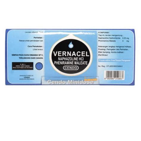 Cendo Vernacel Tetes Mata Minidose 0,6 Ml 5 Ampul - Alodokter Shop