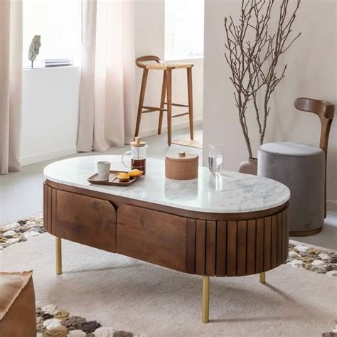 Marble Top Coffee Table - Buy Marble Top Coffee Table online at Best ...