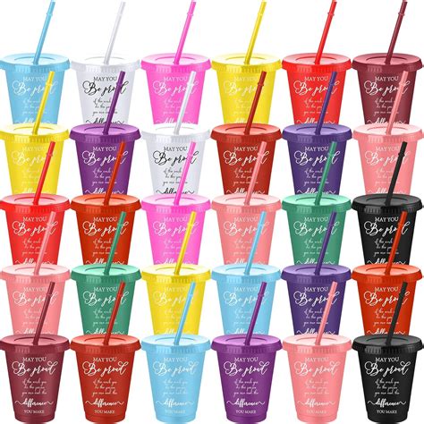 Paquete de 30 vasos de plástico con texto en inglés «Thank You Be Proud ...