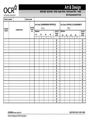 Fillable Online ocr org ocr gcw269 form Fax Email Print - pdfFiller