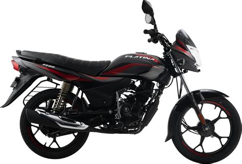 Bajaj Platina 110 Es Drum Motorcycle/Motorbike - Black Red - Ex ...