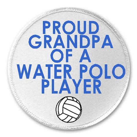 Apple Orange Gifts Proud Grandpa Of A Water Polo Player - 3" Sew / Iron ...