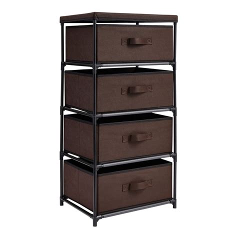4-Tier Drawer Dresser for Bedroom, Clothes Organizer, Fabric Storage ...