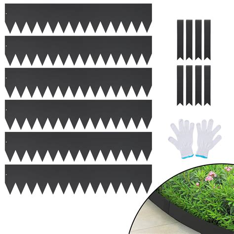 Vevorsteel Landscape Edging 6 Pack Steel Garden Edging Borders 40 ...