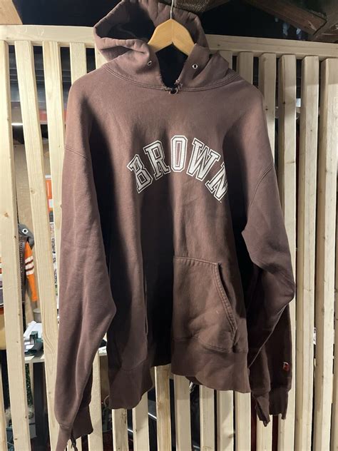 Vintage 90s Brown University Mens Weave Distressed Bo… - Gem