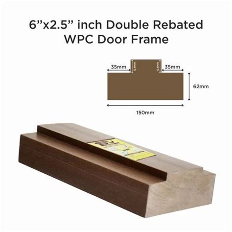 WPC Door Frames - 5x2.5 Inch Single Rebated WPC Door Frame Manufacturer ...