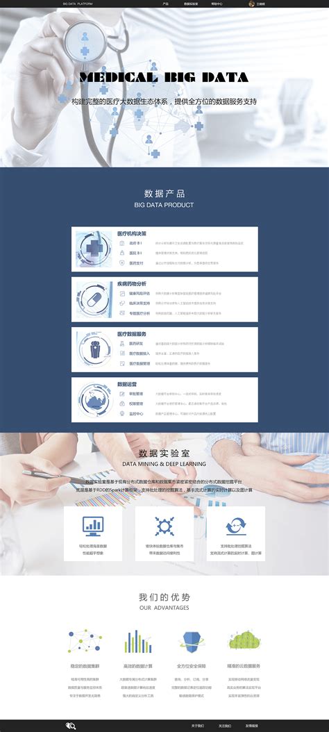 「SIRON YANG」大数据医疗网页设计-官网设计|网页|企业官网|SironYang - 原创作品 - 站酷 (ZCOOL)