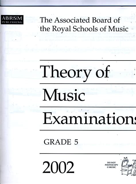 Buy Grade 5 (Theory of Music Examinations) Book Online at Low Prices in ...