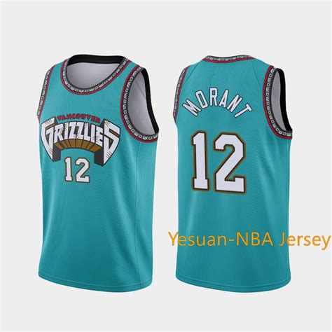 Camiseta Memphis Grizzlies 12 Ja Morant masculina Bordada 2022 De ...