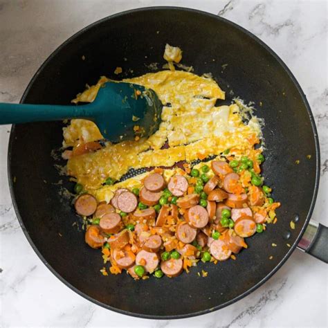 Hot Dog Fried Rice - The Scatty Mum