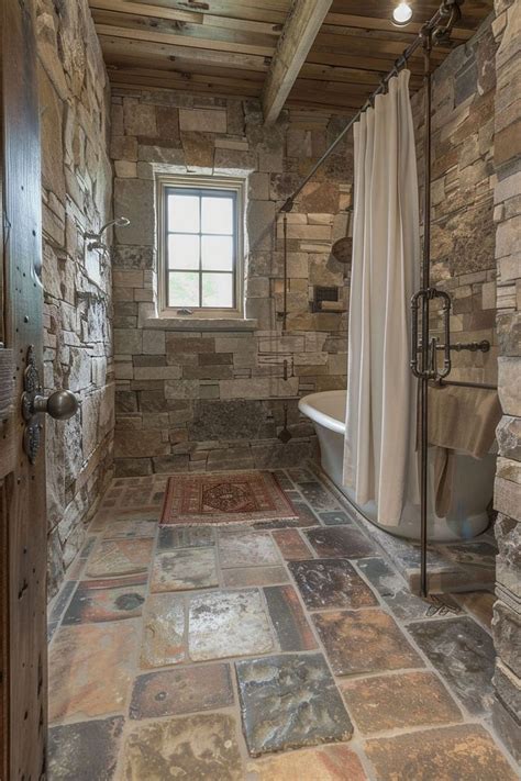15 Unique Walk-In Shower Ideas in 2025 | Rustic bathroom designs ...