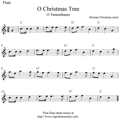 Flute Sheet Music Easy Christmas at Scott Drain blog