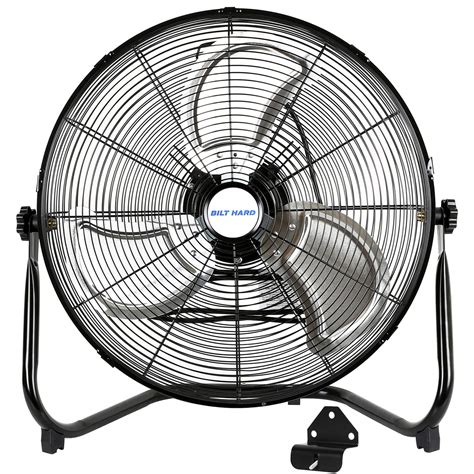 Buy BILT HARD 4650 CFM 20" High Velocity Floor Fan, 3-Speed Heavy Duty ...