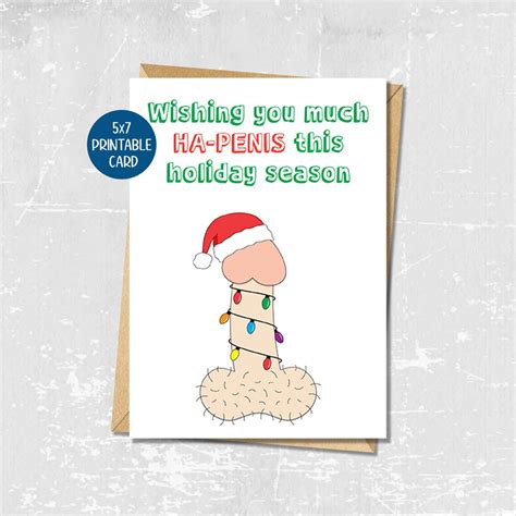 Funny Christmas Cards, Adult Christmas Card, Printable Funny Holiday ...