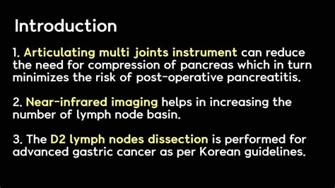Suprapancreatic Lymph Nodes Dissection Using a Novel Multijoint ...