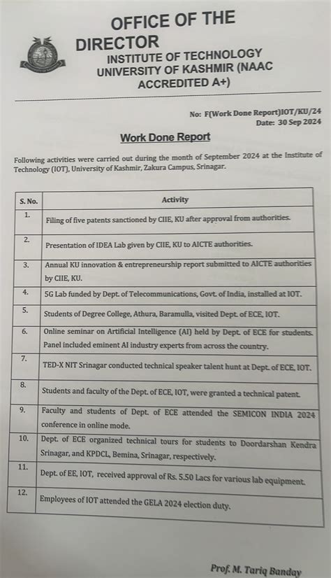 Institute of Technology, University of Kashmir