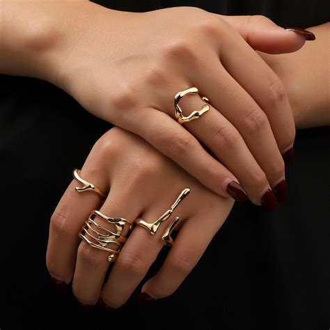 Set of 4 Stacked in Style Ring | Salty – Salty Accessories