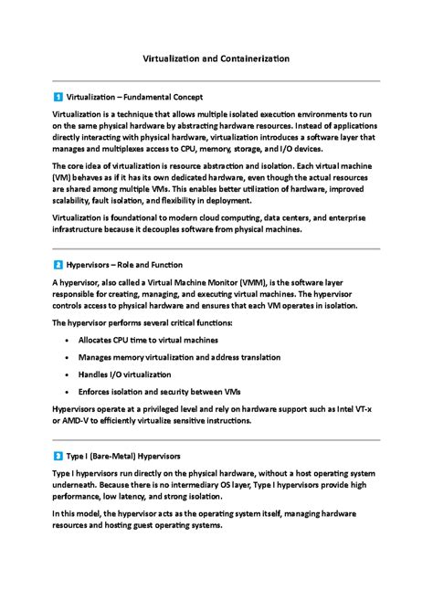OS 3 - Virtualization & Containerization Concepts and Insights - Studocu