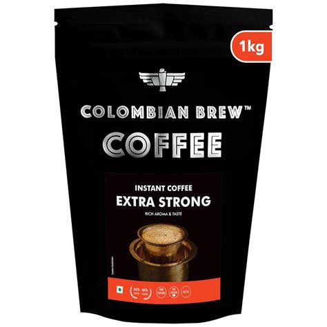 COLOMBIAN BREW COFFEE Colombian Brew Strong Instant Coffee Powder, 60 ...