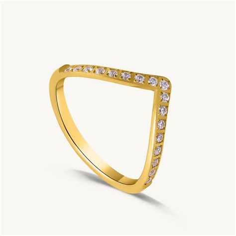 Buy The Chevron Ring | Gold Plating – PALMONAS
