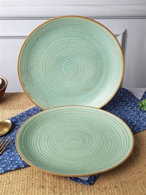 Buy Miah Decor Ceramic Handcrafted Dual Glaze Quarter/Side Plates (7 ...