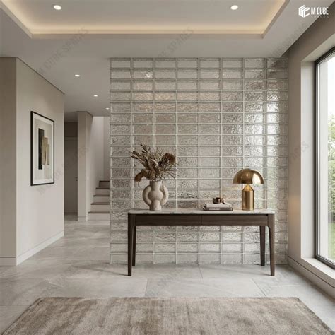 MCS-GB-101 Decorative Glass Brick for Light Diffusing Walls and Partit ...