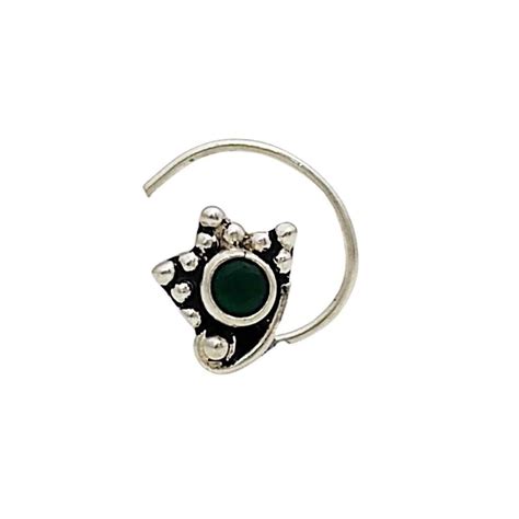 Silver Dark Elegance Nosepin – Veeram Jewels