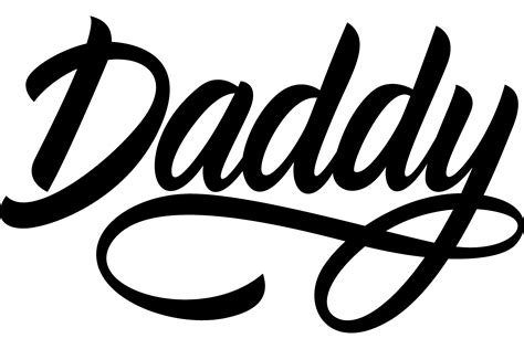 Daddy Lettering. Handwritten Inscription Graphic by pch.vector ...