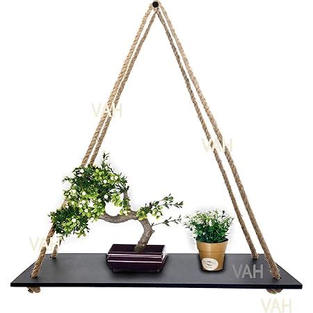 VAH- Kya Bat Hai !! Wood Hanging Shelf Bohemian Nordic Style Floating ...