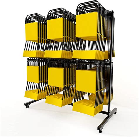 Amazon.com: Double Layer Folding Table and Chair Cart, Mobile Chair ...