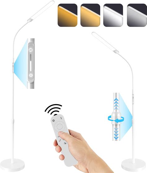 LED Floor Lamp, 18W Super Bright Floor Lamp for Living Room, Adjustable ...