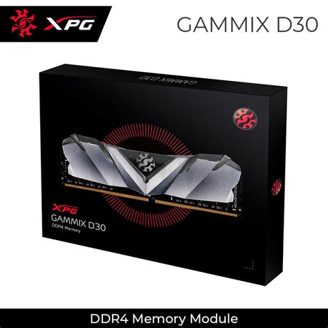 XPG GAMMIX D30 DDR4 2666MHz U-DIMM RAM Black Heatsink Edition