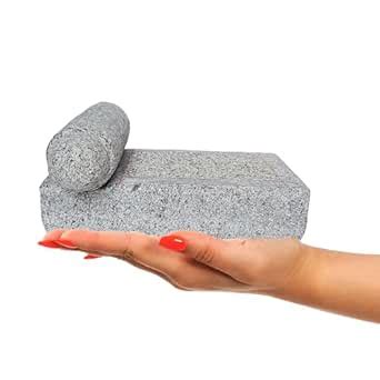 Buy Kid-Friendly Mini Stone Mortar and Pestle - Sil Batta, Ammi Kallu ...