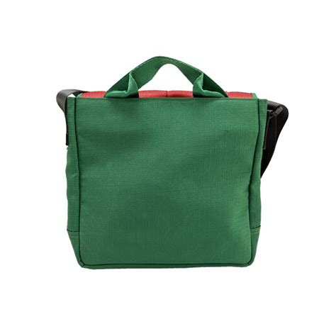Portuguese Christmas Satchel Unisex in Red & Green Decommissioned Carg