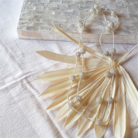 AMEdama necklace simple clear 3way beads | kashi