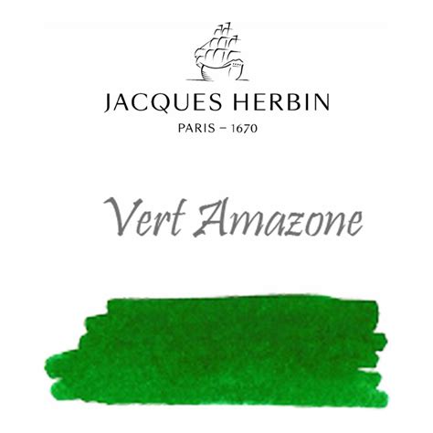 Jacques Herbin Essentielles Ink Bottle (Vert Amazone - 1500 ML) 13537J