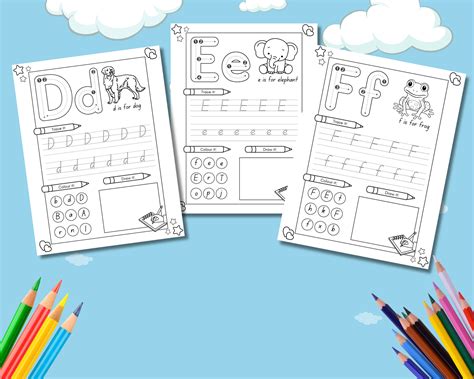 26 Printable Uppercase and Lowercase Alphabet Tracing Worksheets ...