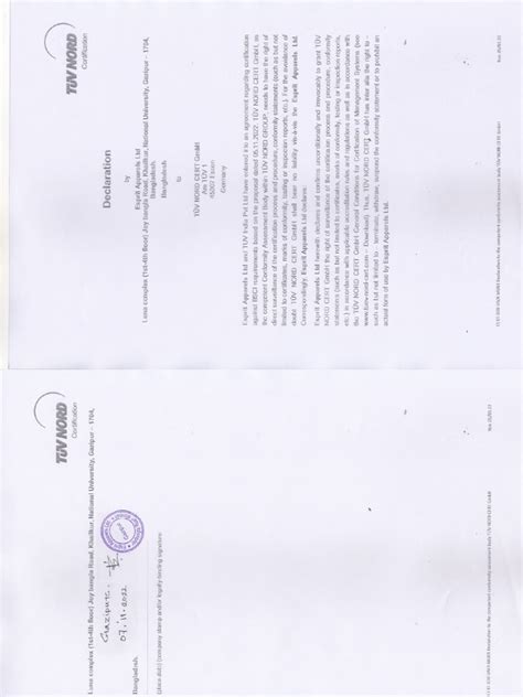 Image result for Complete Hub Declaration Form