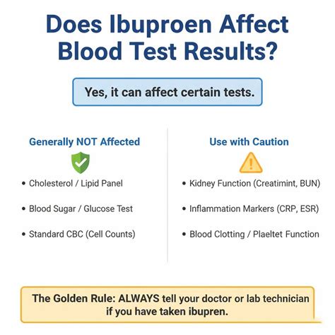 Does Ibuprofen Affect Blood Test Results? - Blood Test Center
