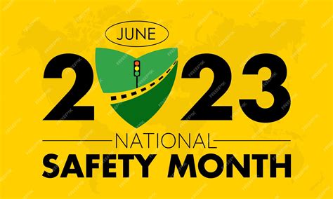 Premium Vector | 2023 Concept National Safety Month International road ...