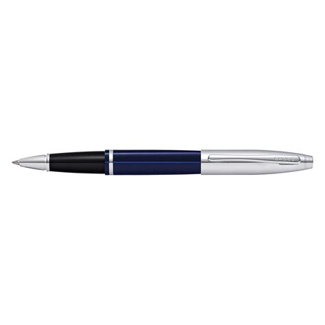 Cross Calais Chrome & Blue Lacquer Roller Ball Pen | Buy Online |Cross ...