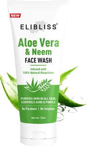 ELIBLISS Naturals Nourishing Aloe Vera & Neem Gel Face Wash - Price in ...