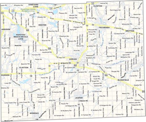 Lucas County Map, Ohio - US County Maps