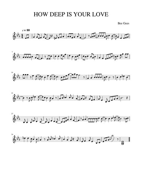 Image result for How Deep Is Your Love Piano Tutorial