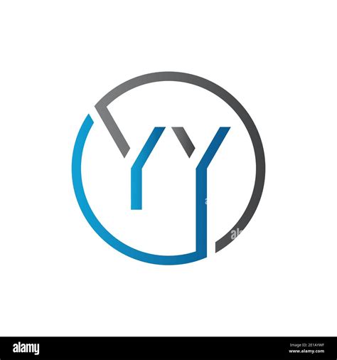 YY Logo Design plantilla vectorial. Ilustración del vector YY de la ...