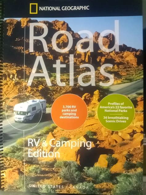 ROAD ATLAS: UNITED STATES AND CANADA, RV & CAMPING EDITION By Nat'l Geo ...