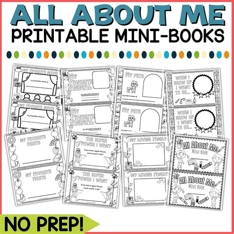 All About Me Mini Book – Homeschool Preschool Shop